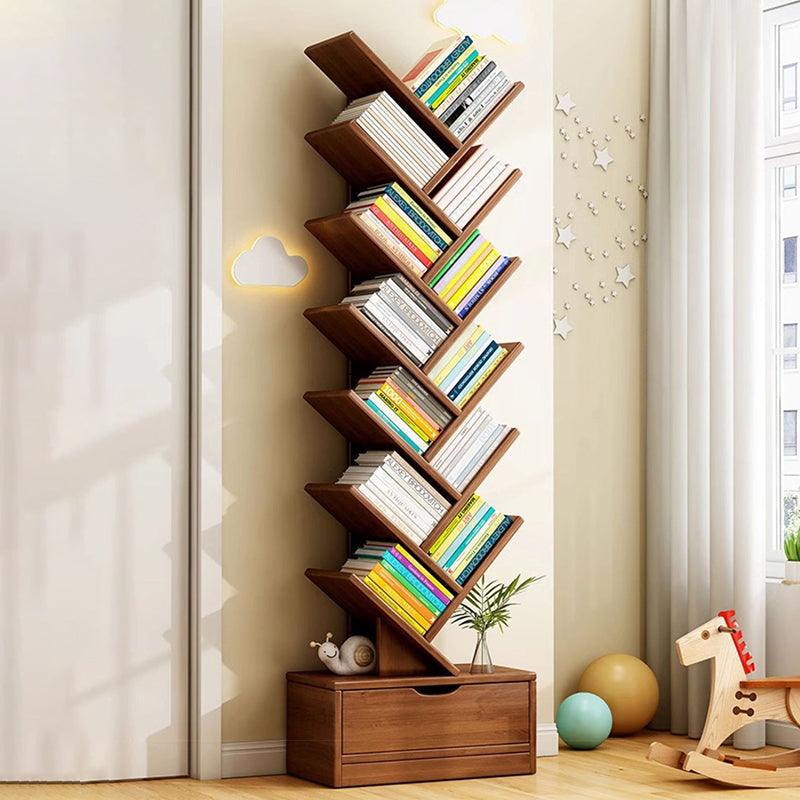 Bookshelf close-up