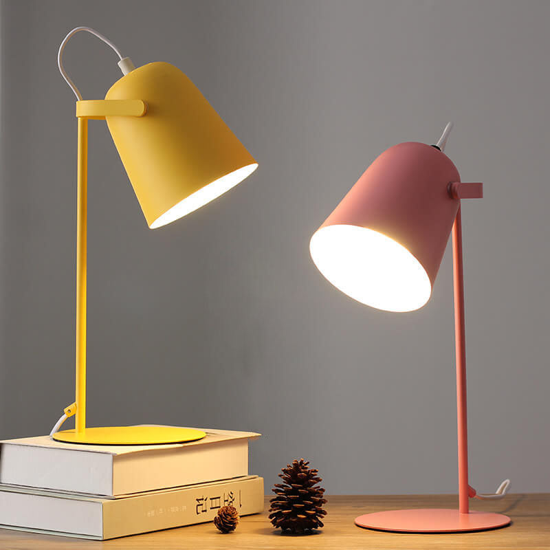 Bucket table lamp colour range