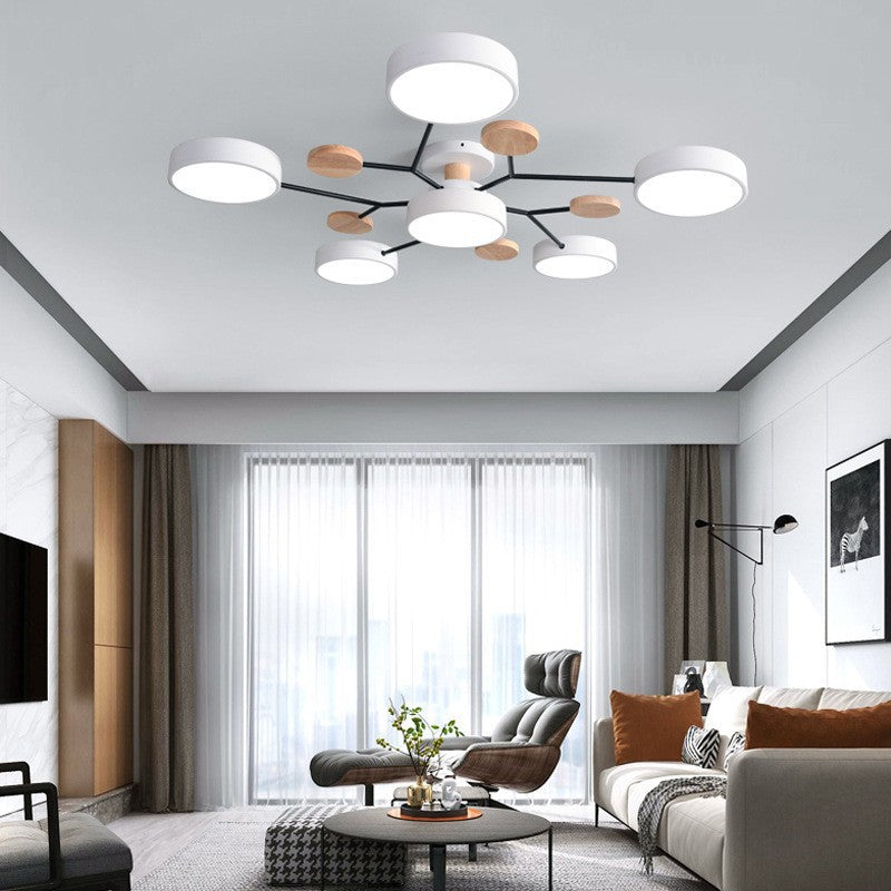 Molecule branch ceiling light frame detail