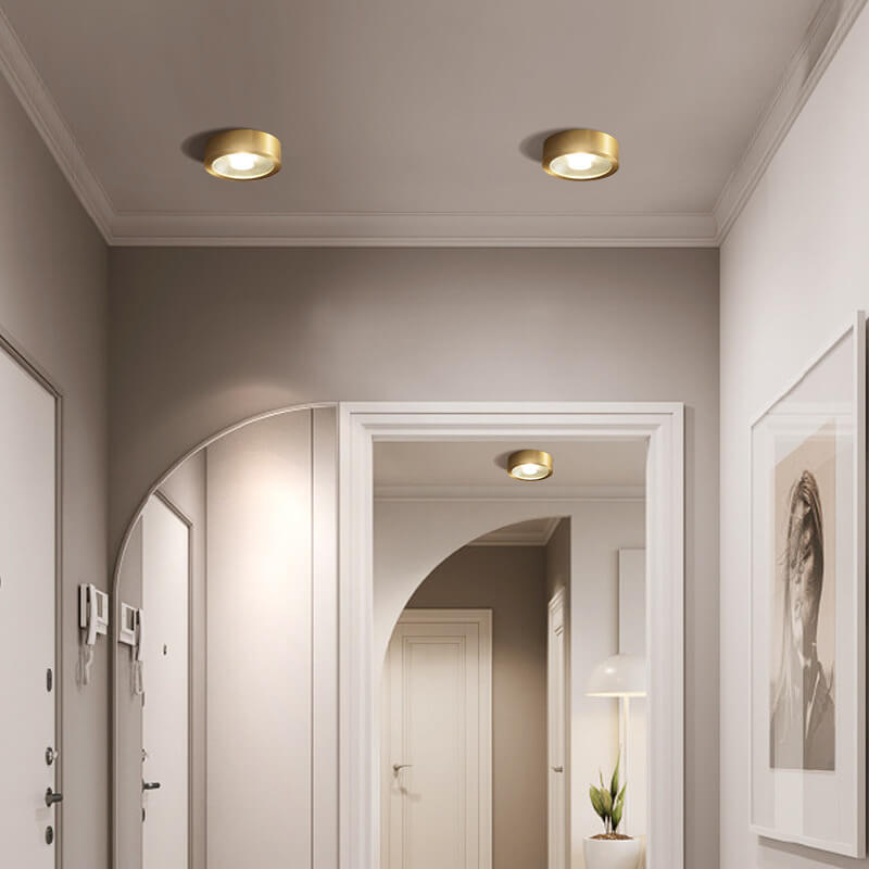 Copper flush light side profile