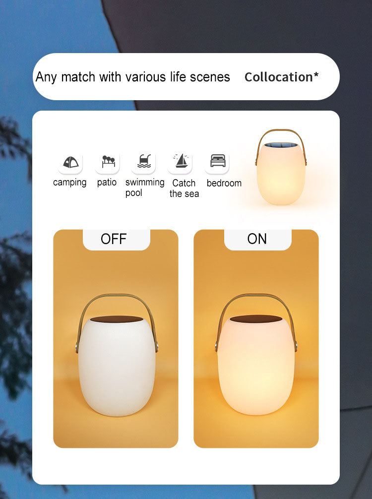 Basket lamp solar charging