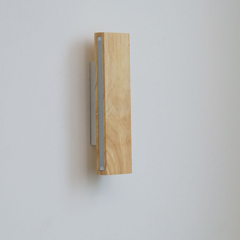Wood wall light side profile