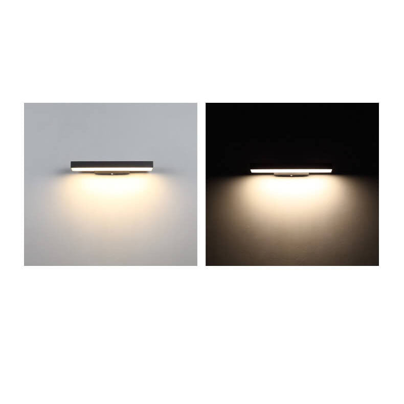 Outdoor wall light in the rain