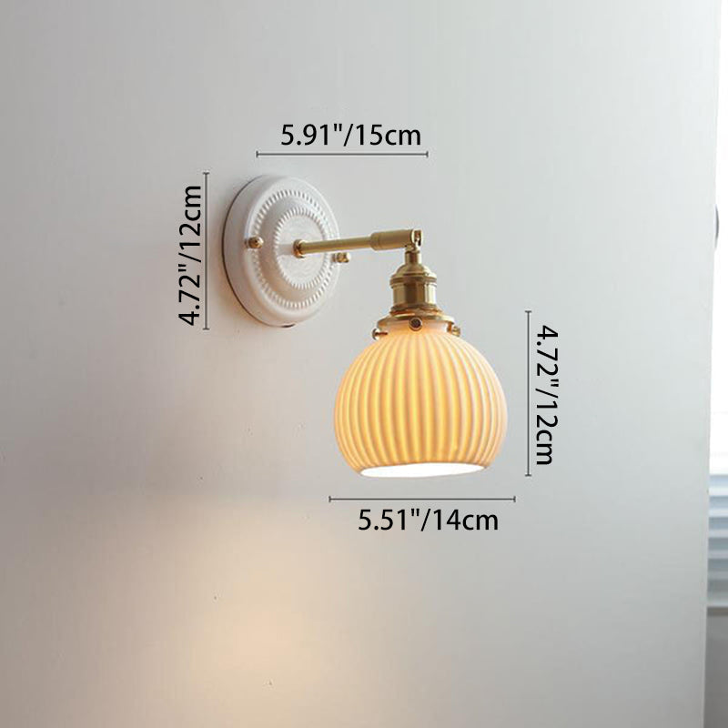 Ceramic wall light in a kitchen