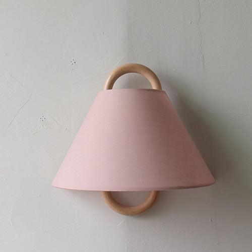 Light pink flat wall light, plug-in