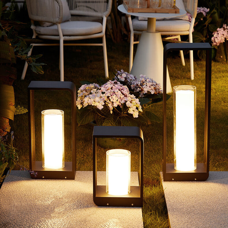 Square frame garden light, small