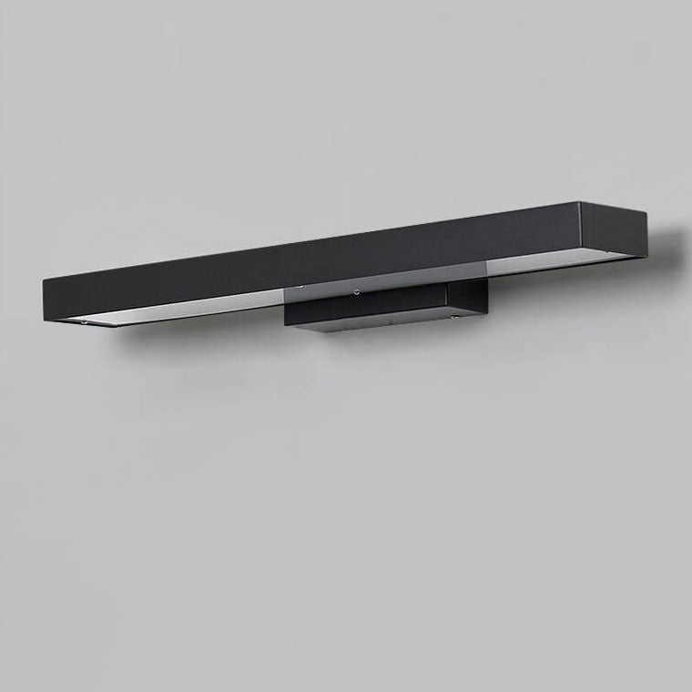 Outdoor wall light lit at dusk