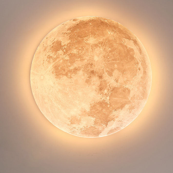 Moon round ceiling light in interior