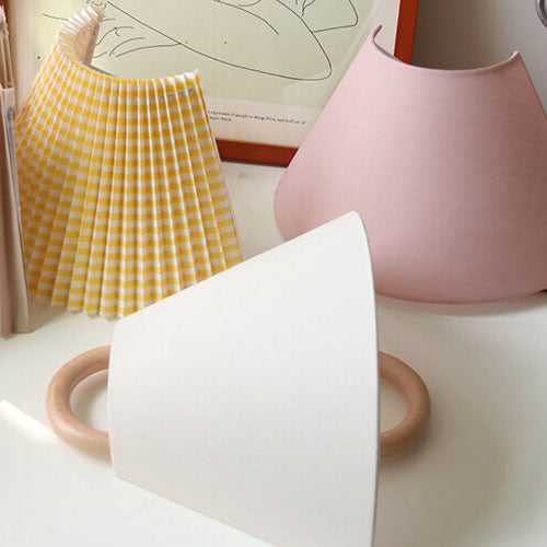 Half-moon wall light wood bracket