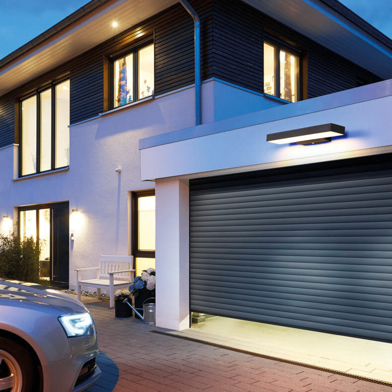Outdoor wall light sensor detail