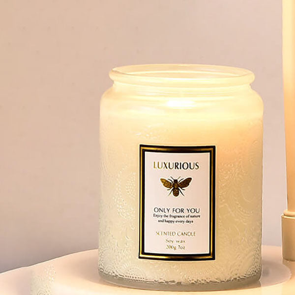 Candle warmer lamp on a side table