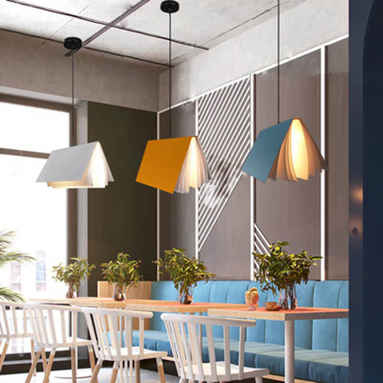 Flying book pendant light dimensions