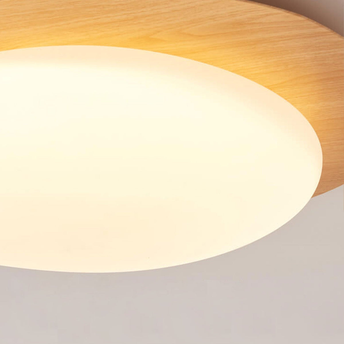 Pebble ceiling light lit