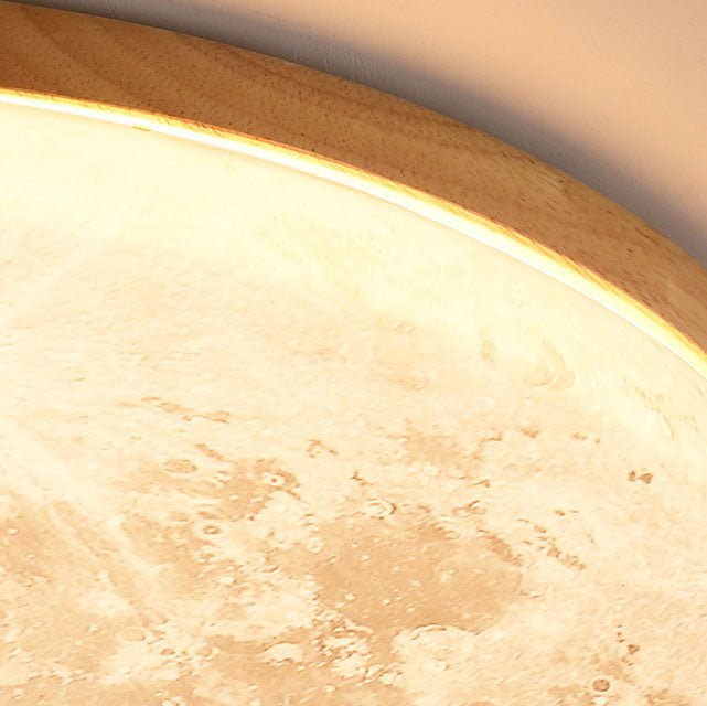 Moon ceiling light in bedroom