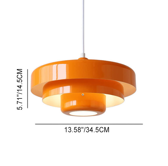 Layered pendant light dimensions