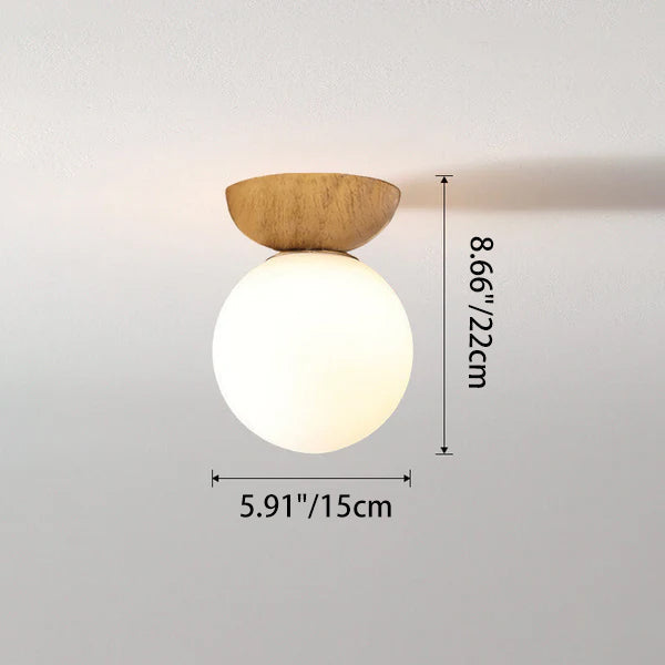 Glass orb light dimensions