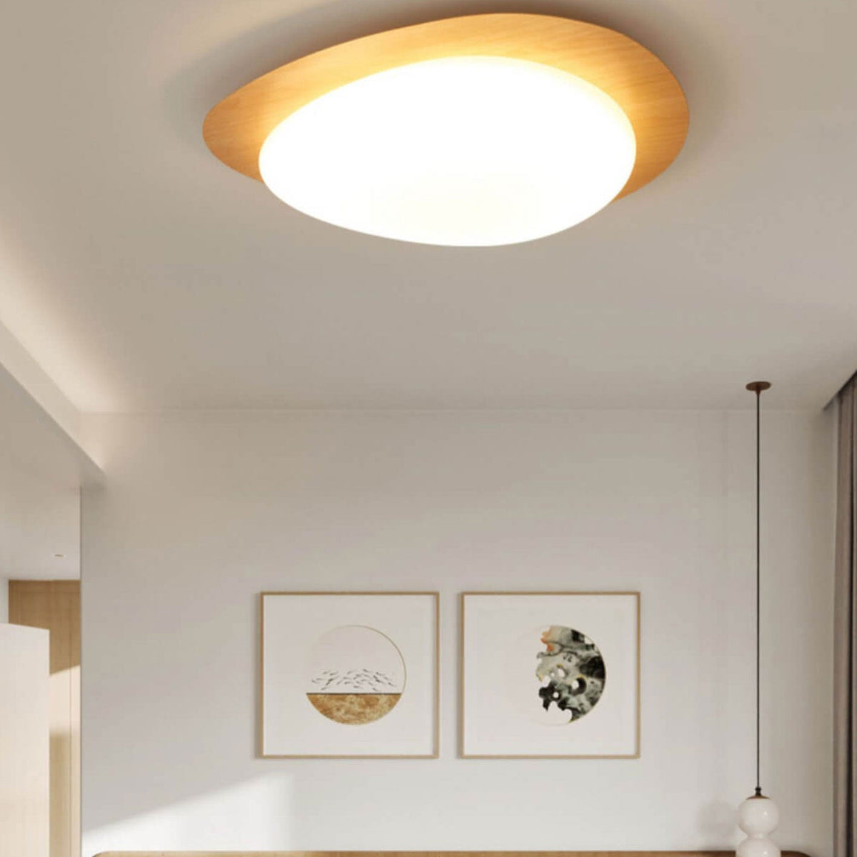 Pebble ceiling light detail