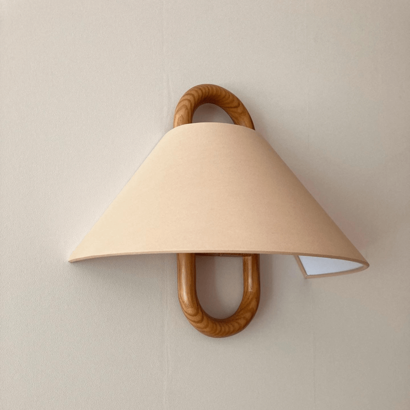Flat wall light in a bedroom