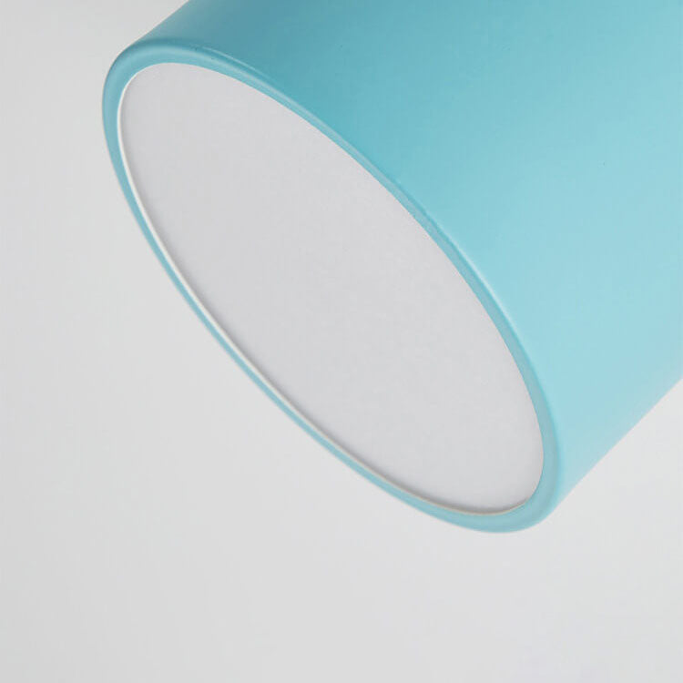 Macaroon LED flush ceiling light on ceiling