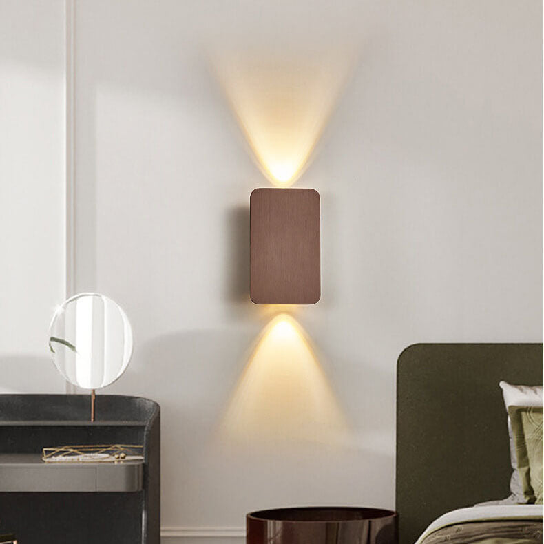 Coffee flat panel wall light
