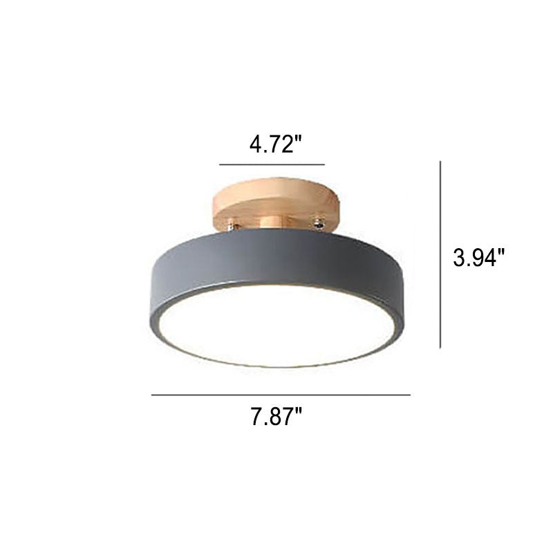 Nordic log ceiling light in interior