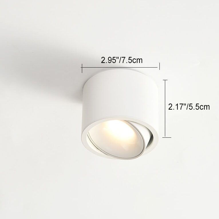 LED spotlights in a hallway