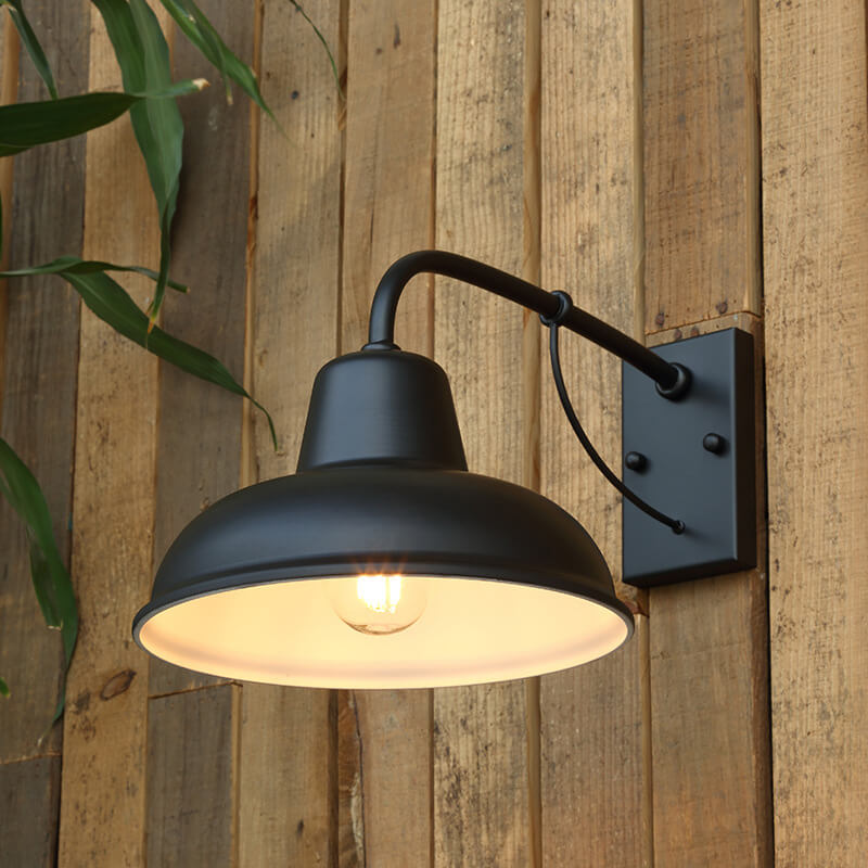 Vintage iron barn outdoor wall light