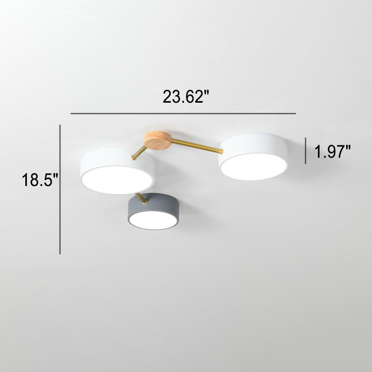 Scandinavian LED ceiling light in a dining room