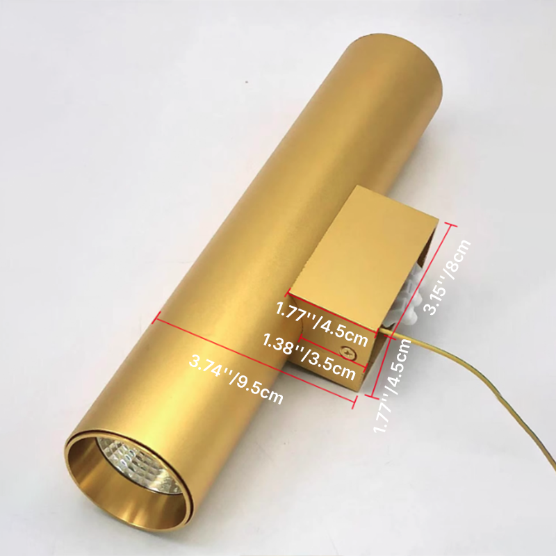Aluminium cylinder up-down wall light