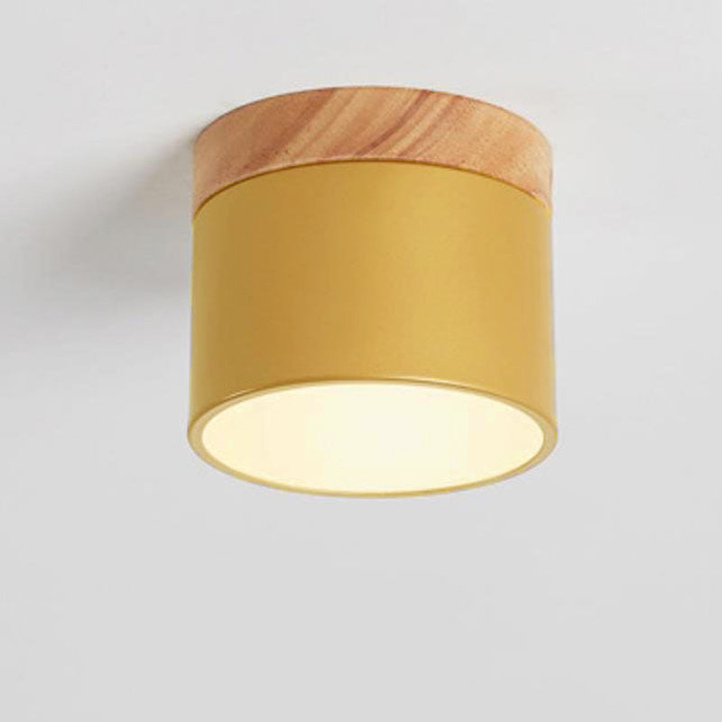 Gold macaroon LED flush ceiling light