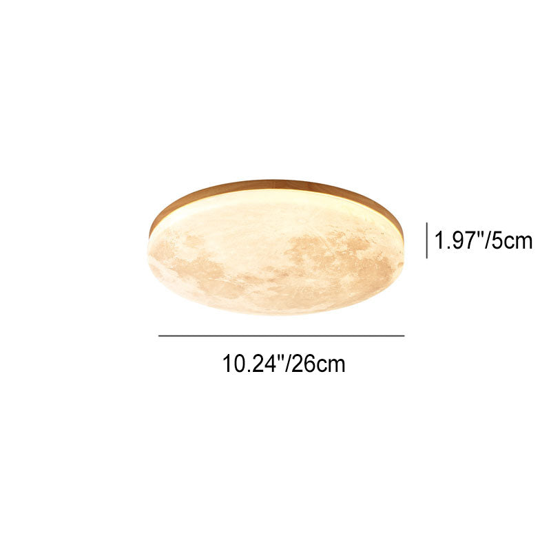 Moon ceiling light front view