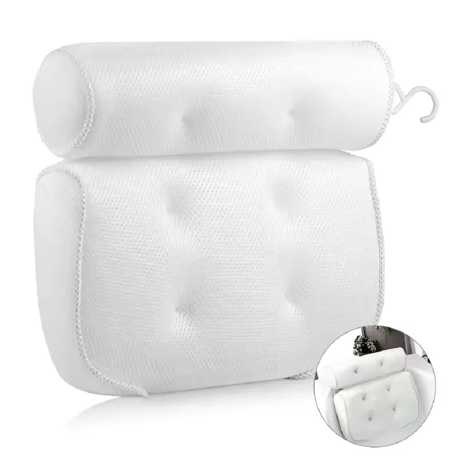 Bath pillow with anti-slip suction cups