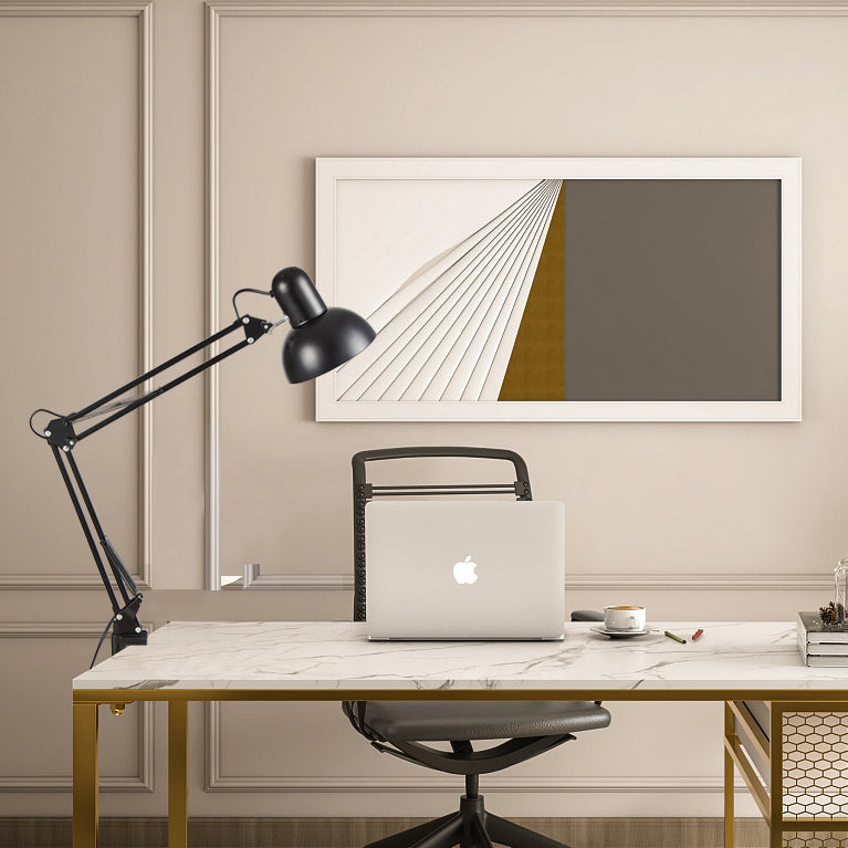 Clip-on lamp arm extended