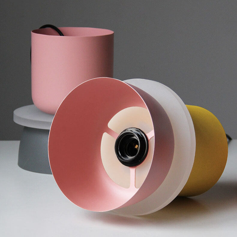 Macaron pendant light over a kitchen island