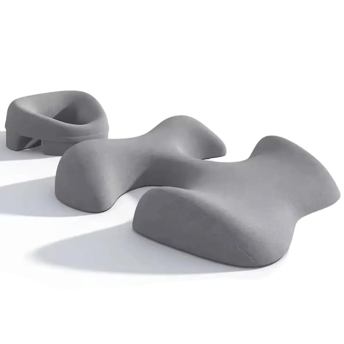 Face cradle massage pillow set – Light Grey