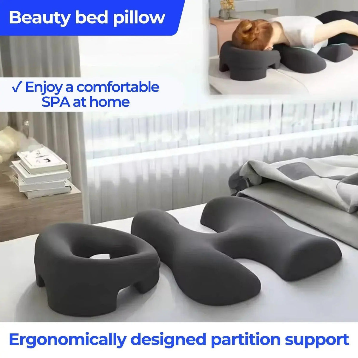Massage pillow set on table