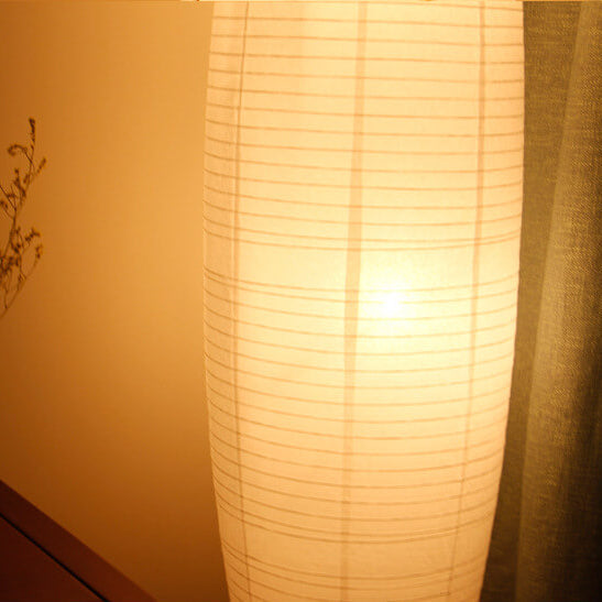 Rice paper floor lamp frame detail