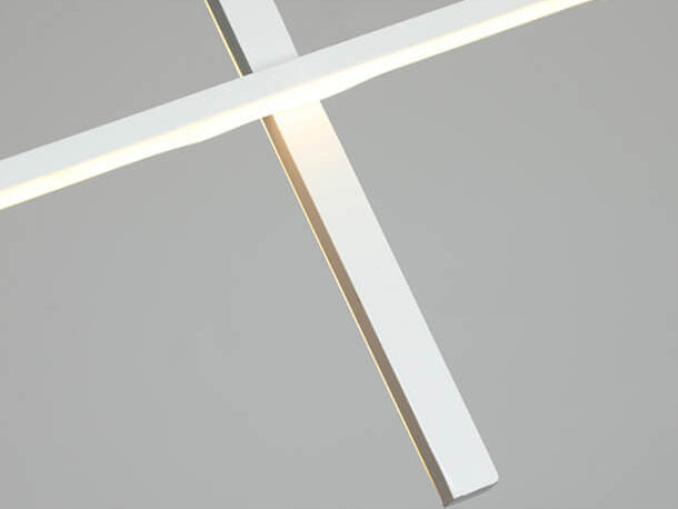 Linear chandelier suspension detail
