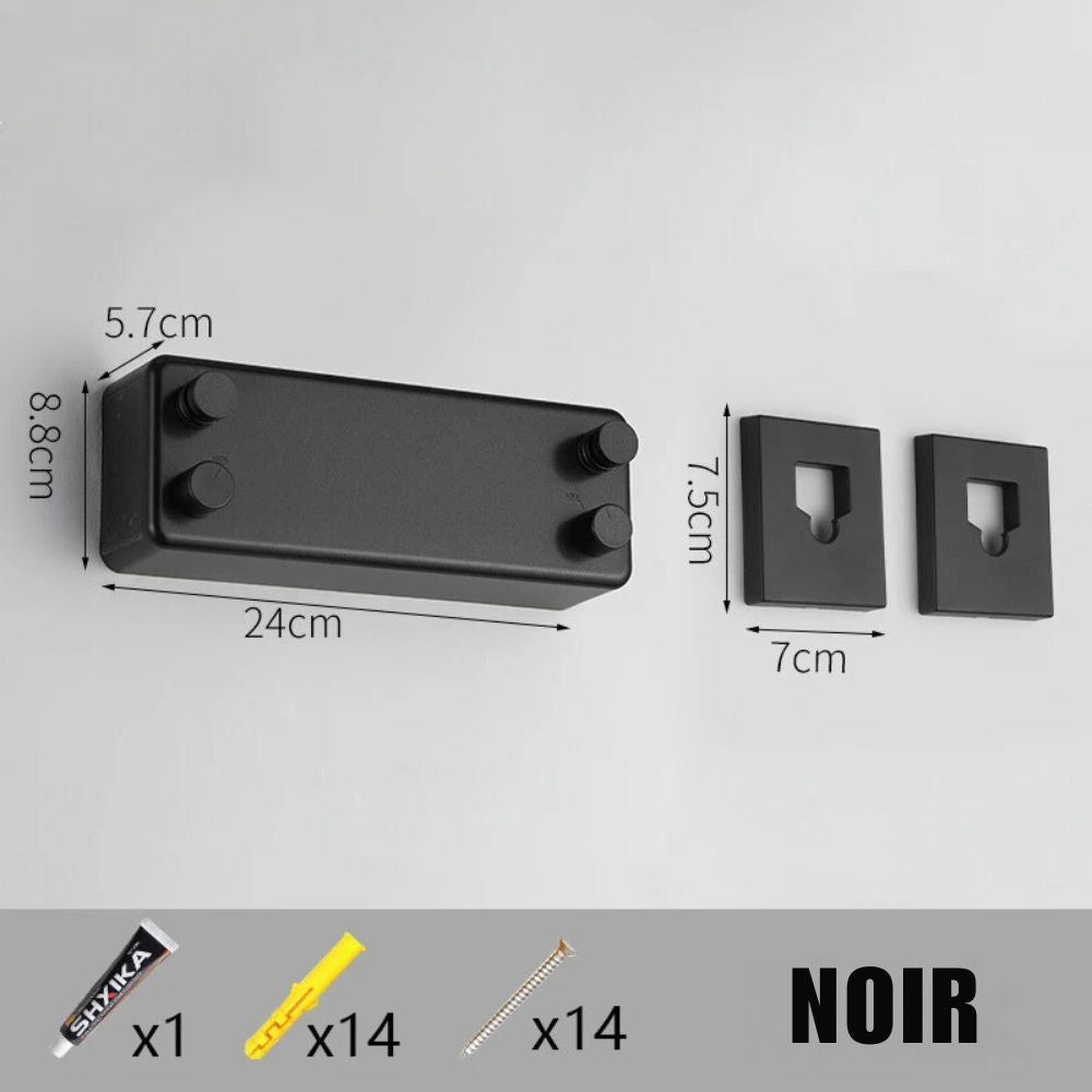 Double line clothesline in black