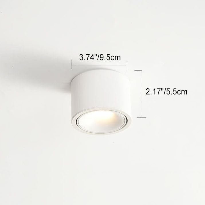 LED spotlights in a living room