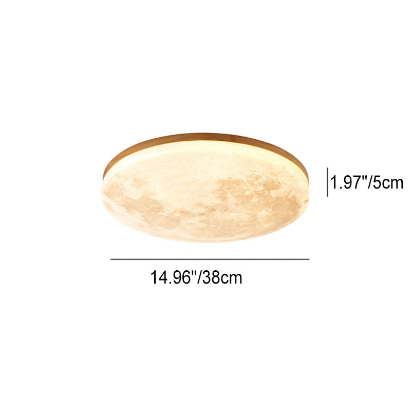 Moon ceiling light side view