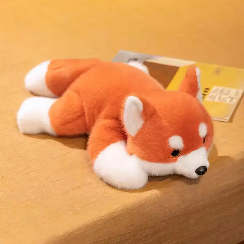Red fox weighted plush