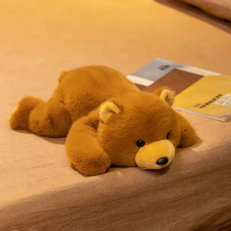 Brown bear weighted plush