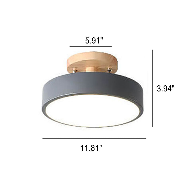 Nordic log ceiling light dimensions