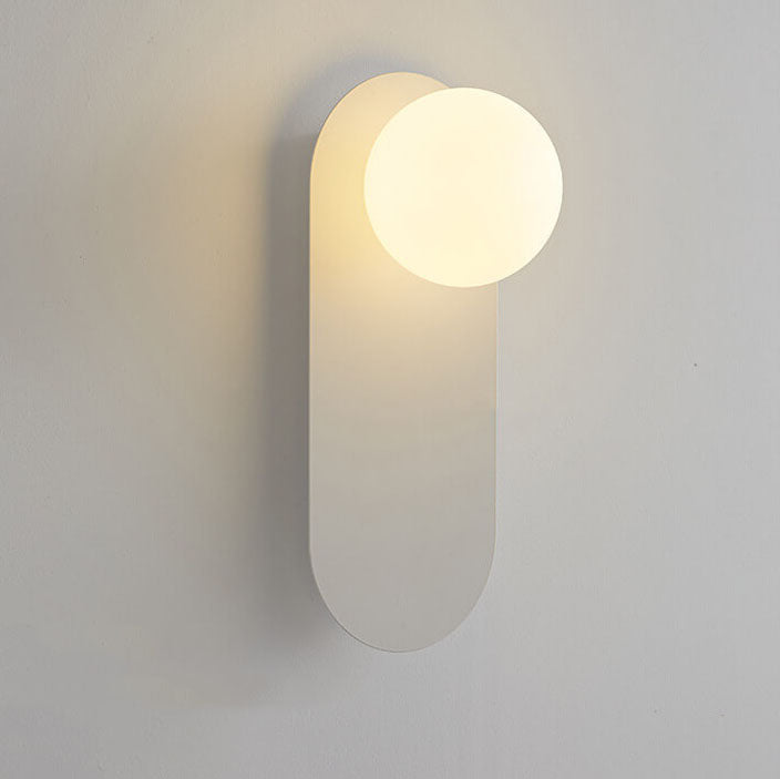 Glass ring wall light base detail