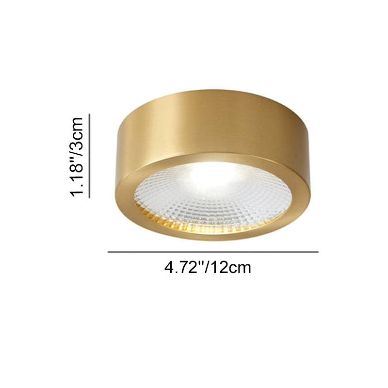 Copper flush light dimensions, large