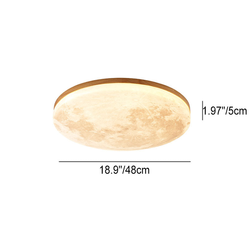 Moon ceiling light detail
