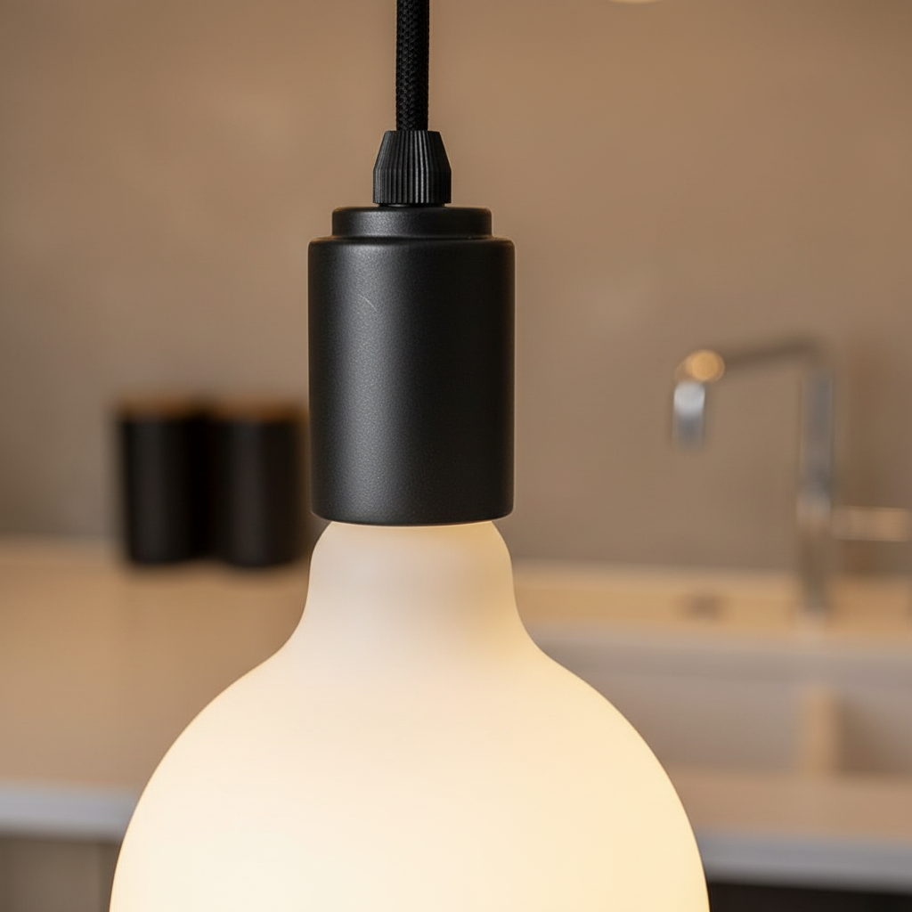 LED globe bulb close-up