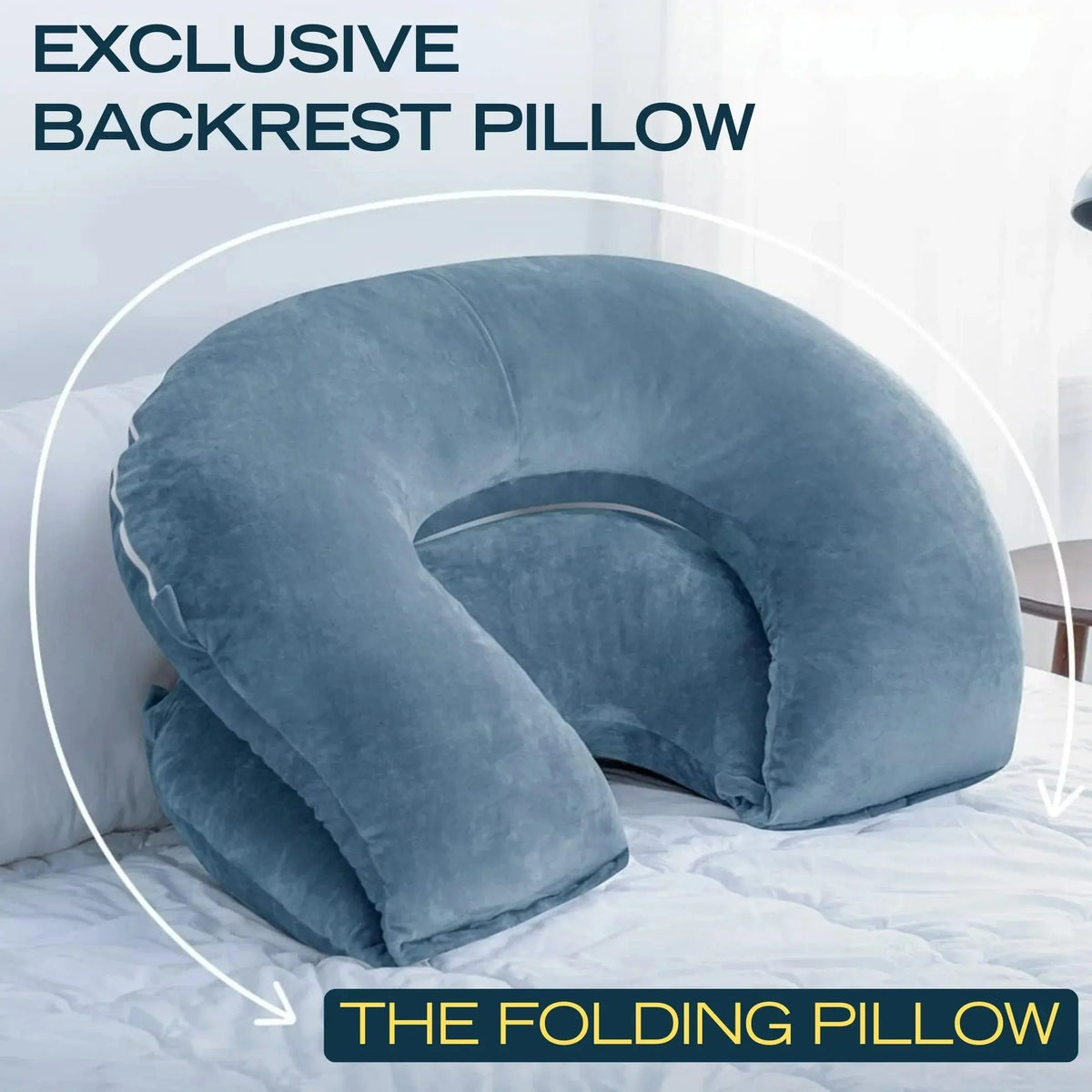 Reading pillow used on a sofa