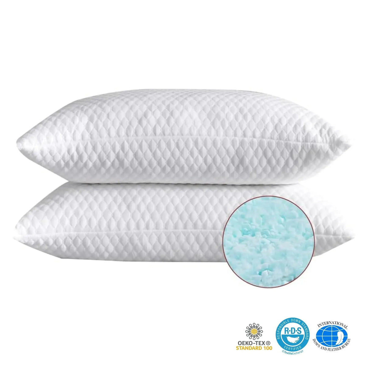 Shredded memory foam pillow 48×66 cm